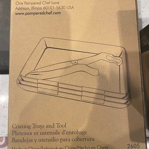 Pampered Chef Coating trays and tool